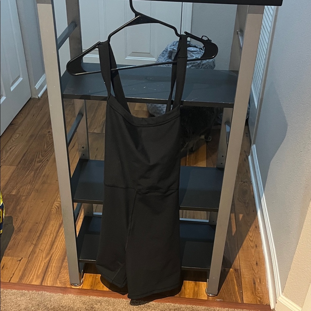 Abercrombie & Fitch Black athleisure body suit